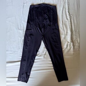 Isabel Maternity by Ingrid & Isabel Black Workout Leggings- Cropped Length